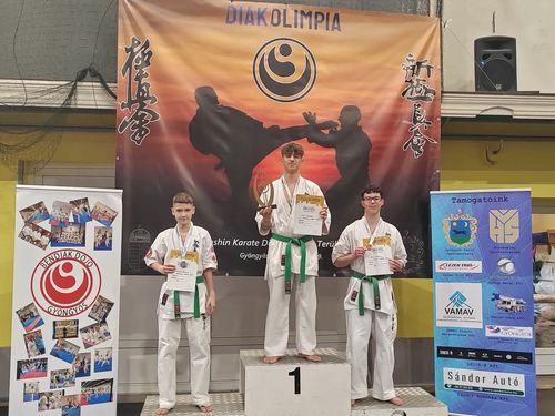 Kiemelkedő eredményt ért el diákunk Shinkyokushin Karate Diákolimpia Országos Döntőjén