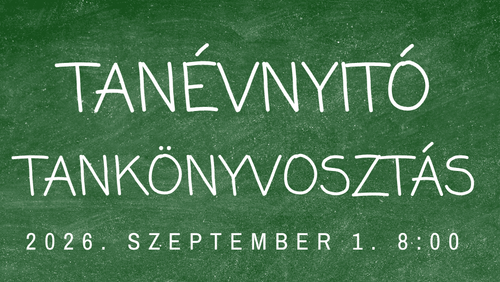 Tanévnyitó és tankönyvosztás